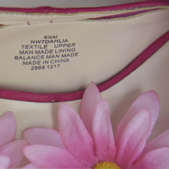 Nine West Pink Suede Open Toe Platform Heels - Picture 4 of 4